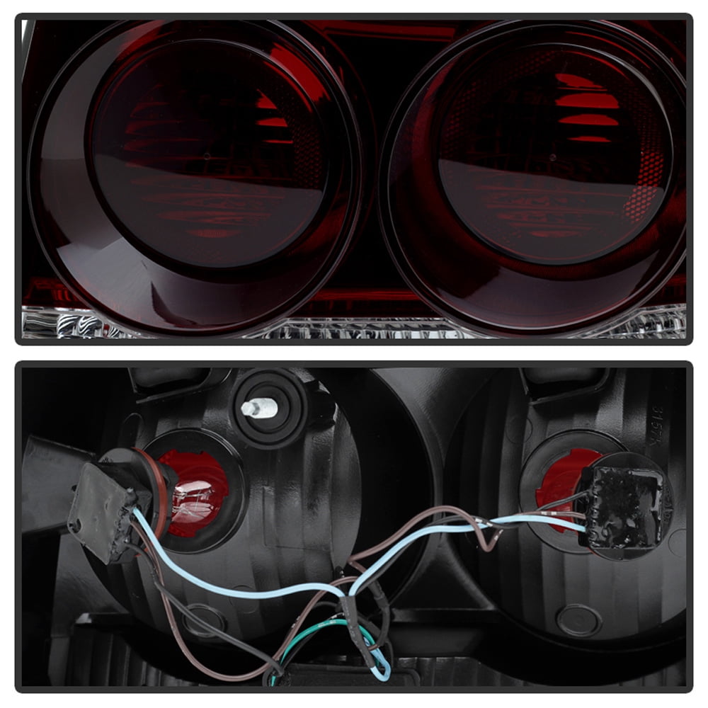Red Smoke 2009-2010 Dodge Charger SE/SXT/SRT8 Tail Lights Brake Lamps Left+Right