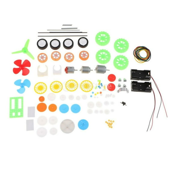 112Pcs Motor Gear Set Assorted Plastic Shaft Model DIY Robot Gear Kit for Toy Motor Aircraft Car Robot DIY Kits