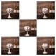 thumbnail image 1 of Matsuzay Copa de vino refinado Copa de vidrio en relieve para devotos del vino Vasos de lujo Calabaza rosa plateada Type2 NO2, 1 of 1