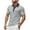 Gray, variant on Zylanna Men's Polo Shirts, with Pocket Solid Color Short Sleeve Turndown Collar Tee Shirts for Man Beige Size 2XL