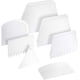 thumbnail image 1 of Juego de 7 rascadores para tartas, herramienta más suave para decoración de tartas, rascador de masa de plástico, raspador de cuenco flexible para hornear pan, glaseado, fondant, tartas, crema Ormromra HMHZ801, 1 of 9