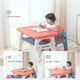 thumbnail image 3 of Muebles para bebés, mesa de estudio con silla, jardín de infantes, mesa y silla de plástico para niños oso de fresa Hogar, 3 of 5
