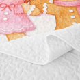 thumbnail image 5 of Manfei Christmas Happy Holiday Quilt Full,Cute Winter Snow Theme Full Bedspread Sets,3 Pieces,1 Coverlet and 2 Pillowcases, 5 of 7