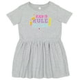thumbnail image 3 of Inktastic Ready to Rule Preschool Back to School Girls Toddler Dress, 3 of 5