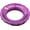 Ultraviolet Purple, variant on Centerlock Rotor Lockring Raw Silver