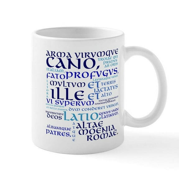 CafePress - Vergil Blue Mug Mugs - 11 oz Ceramic Mug - Novelty Coffee Tea Cup