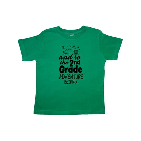 

Inktastic The 2nd Grade Adventure Begins Gift Toddler Boy or Toddler Girl T-Shirt