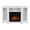 White, variant on Bowery Hill Modern Wood Corner Fireplace TV Stand for TVs up to 56" in Gray