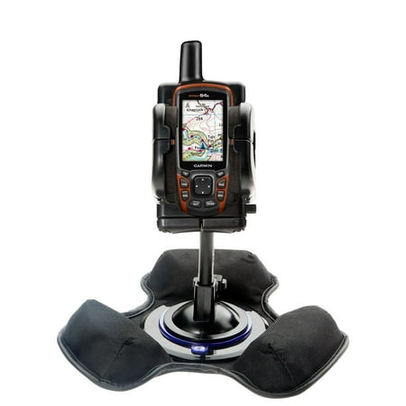 Garmin 64 Mount Car / Truck Vehicle Holder Mounting System for Garmin GPSMAP 64 / 64s / 64st Includes Unique Flexible Windshield Suction and Universal Dashboard Mount ()