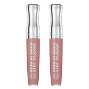 (2 pack) Rimmel Stay Glossy Lip Gloss, Blushing Belgraves
