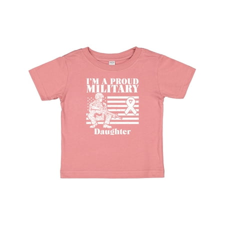 

Inktastic Proud Military Daughter Red Friday Gift Baby Girl T-Shirt