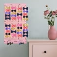 thumbnail image 5 of Large Capacity Hair Bow Organizer Wall Hanger | 16 Ribbon Rack for 150 Clips & 20 Headbands | Nursery Decor, Detachable Storage, Natural Material | Girls Accessories Display | 26x13.7 in, 5 of 5