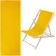 thumbnail image 1 of 1 pieza de repuesto para silla de playa tipo cabestrillo de 435 x 1165 mm, tela Oxford dorada, reclinable, ideal para tomar el sol, en el jardín, patio, playa y relajarse., 1 of 1