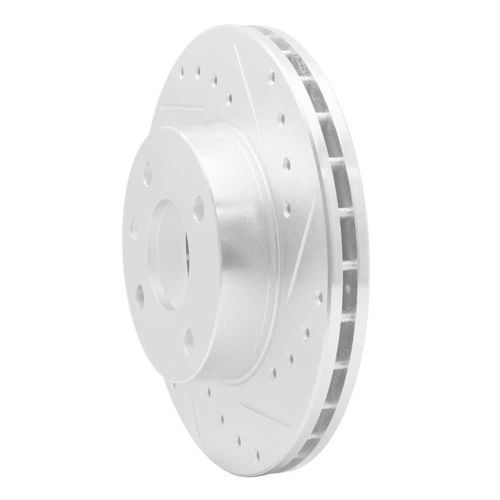 Dynamic Friction Company 631-57000R DFC Brake Rotor - Drilled And Slotted - Silver