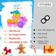 thumbnail image 3 of Llavero FIDWOD Mini Pop Fidget, 56 unidades, con diseño navideño, 3 of 6