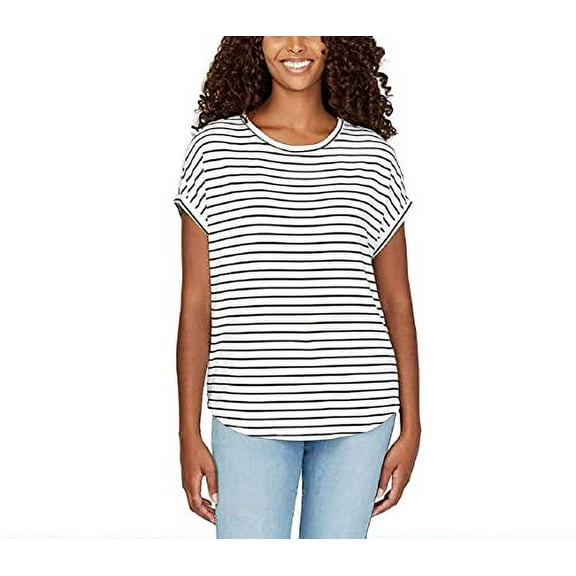 Buffalo David Bitton Ladies' Crewneck Top|Women's Short Sleeve Cozy Top|Summer Top