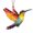 Bird, variant on Colorful Hummingbird Hanging Ornament for Home Christmas Decor & Mom Gifts