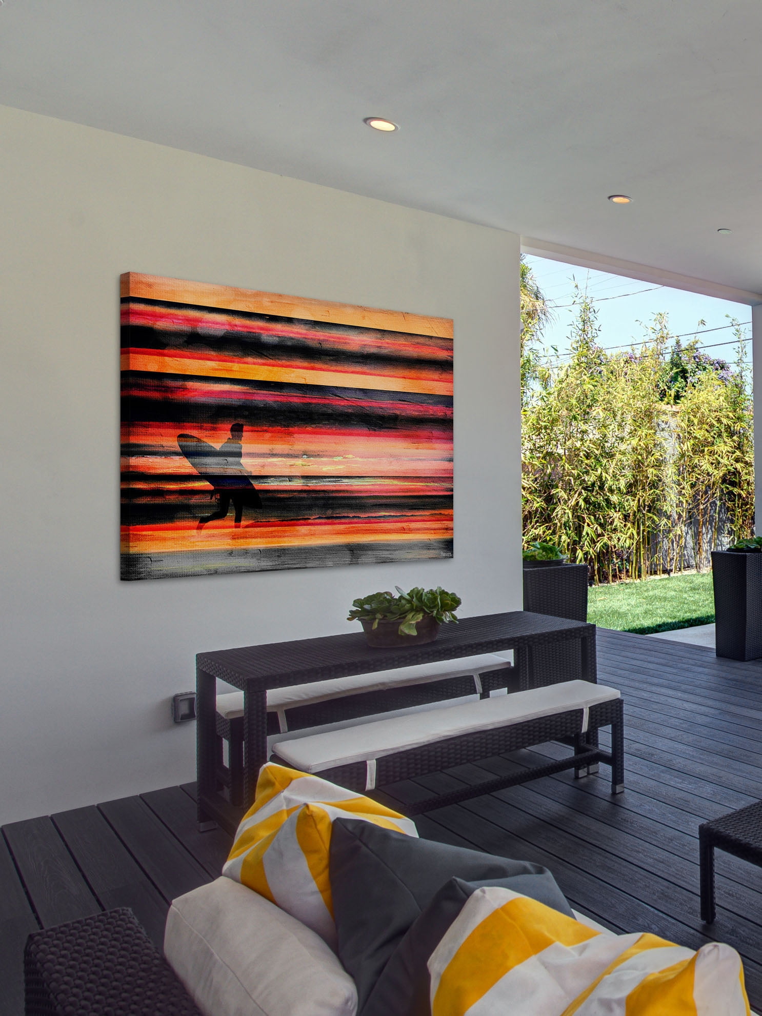 Parvez Taj "That Last Wave" Print on Canvas
