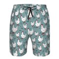 thumbnail image 3 of Fotbe Funny Chicken Trajes de Baño Estampados para Hombre, Shorts de Verano de Secado Rápido, Ropa de Playa, Bañadores-Large, 3 of 6