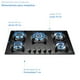 thumbnail image 2 of Combo Parrilla a Gas 5 Quemadores VT5 Campana de Pared 76 cm CEV60C AVERA VT5CEV60C, 2 of 7