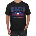 thumbnail image 2 of Wild Bobby Haiti Flag Heart Allez Haiti Graphic | Women's Novelty T-Shirt | Soccer Football Fan Game Day Gift for Her Unisex Men Tee, 2 of 5