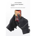 thumbnail image 2 of Gloves for men cold weather Warm Gloves Men's Winter Riding Touch Screen Waterproof Plus Velvet Outdoor Sports Mountaineering Running Gloves Women's Non-slip Black XL, 2 of 11