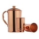 thumbnail image 3 of Jarra de agua de cobre y 2 vasos HealthGoods en cobre puro, 3 of 9