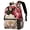 Color3, variant on Peony Backpack Lightweight Bookbag Travel Rucksack Laptop Daypack for Women Men