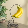 Home Basics Scroll Collection Sturdy Steel Banana Holder Hook Tree