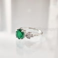thumbnail image 3 of Hexagon Emerald Ring, 925 Sterling Silver, Marquise CZ Ring, Women Ring, Hydro Emerald Ring, May Birthstone, Christmas, Thanksgiving, Tiny Dainty Ring, Handmade, Statement Jewelry, Anniversary, 3 of 8