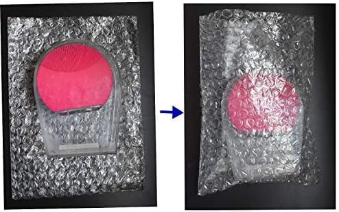 100Pack 6x8 Inch Bubble Out Bags Bubble Pouches Wrap Cushioning Packaging Bags, Double-Side Premium Small Bubble Out Pouch for Moving, Shipping, and Storage