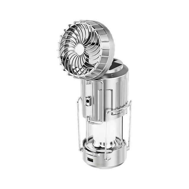 Matsuzay Ventilador de camping USB plegable. Manténgase fresco y cómodo durante las actividades al aire libre. Ahorro de energía. Civigy. Electrodomésticos plateado