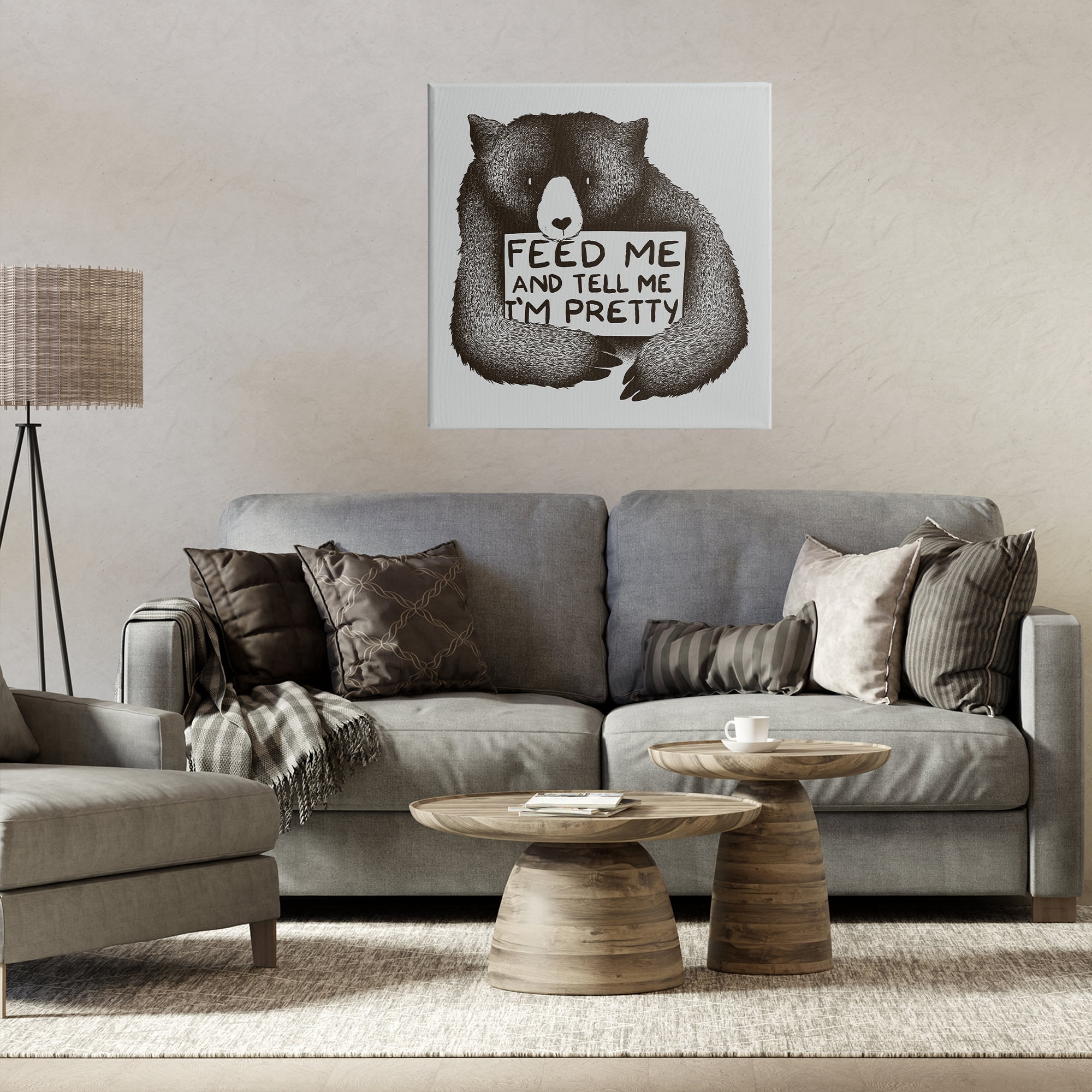 Stupell Industries Feed & Tell Me I'm Pretty Canvas Wall Art, design by Tobe Fonseca