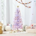 thumbnail image 4 of Best Choice Products 4ft Prelit Colored Christmas Tree, Artificial Tree Holiday Decor w/ LED Lights - Lavender, 4 of 10