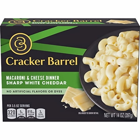 Cracker Barrel Sharp White Cheddar Macaroni and Cheese Dinner (Pack of 4)