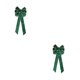 thumbnail image 1 of Wosthever Colgante decorativo con lazo de puerta de Navidad, artesanía elegante para patio trasero, jardín, interior, verde Verde 2piezas, 1 of 1