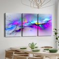 thumbnail image 3 of Hieng 3Pieces Canvas Wall Art Decor Modern Artwork Print Abstract Colorful Brushstrokes Landscape Painting Poster Wall Art for Living Room Home Decoration（Only canvas）, 3 of 6