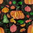 thumbnail image 2 of Coolnut 60" Thanksgiving Pumpkin Round Tablecloth, Waterproof Stain and Wrinkle Resistant Washable Decorative Table Covers for Kitchen Dining Tabletop Party Outdoor Picnic, 2 of 7
