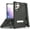 Black, variant on Tri-Shield Series for Samsung Galaxy S22 Ultra 5G Case, Tri-Shield [Military Grade] Rugged Cover with Metal Kickstand [Includes Wrist Strap Lanyard]