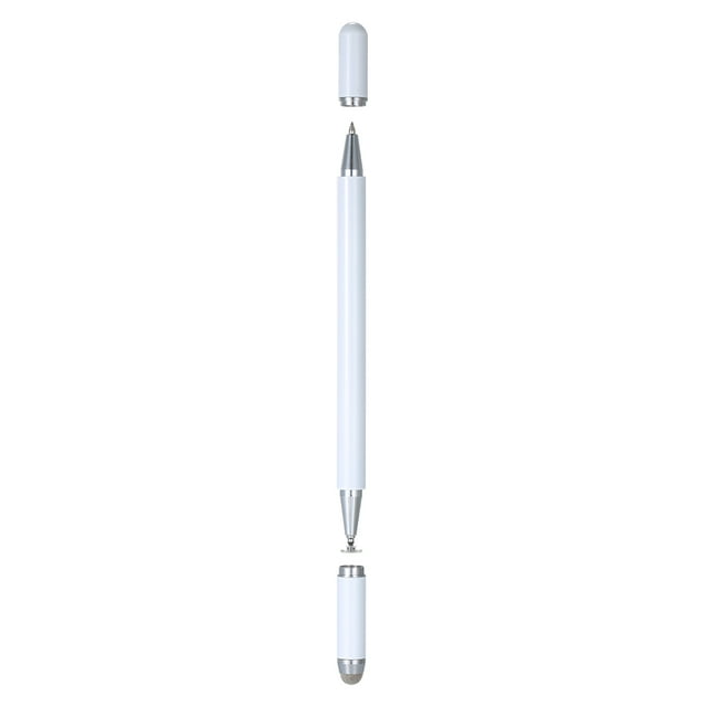 ikayaa Stylet Passif Universel Stylet Capacitif Toucher Sensible Écriture Fluide Compatible avec Systèmes Android iOS Blanc