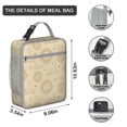 thumbnail image 3 of Starry Night Gothic Lunch Box: Moon/Stars Pattern - Insulated Reusable Bag, Leakproof Cooler Tote with Adjustable Strap & Zipper, 3 of 6
