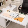 thumbnail image 3 of Long Mouse Pads for Desk,Orange Boho Plant Pattern Desk Mats on Top Of Desks, Desk Mouse Pad Extra Large with 3mm Non-Slip Base and Stitched Edge for Gaming,Office,Work,Home 31.5"x15.7", 3 of 6