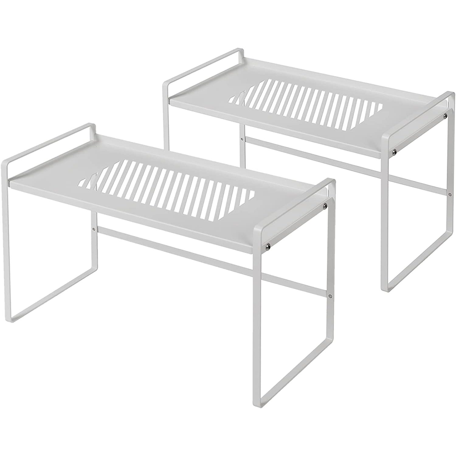2Pack Shelf Organizer Storage Rack Shelf Riser for Kitchen