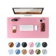 thumbnail image 1 of Protector de escritorio Ysagi de piel impermeable rosa 80x40 cm, 1 of 9