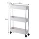 thumbnail image 3 of Estante De Piso Estante De Almacenamiento De Múltiples Capas Soporte De Carrito Estante De Almacenamiento Móvil Organizador Con Ruedas Para Cocina Dormitorio Baño Moyic HA027801-02, 3 of 6