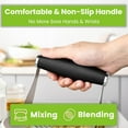 thumbnail image 3 of XL Stainless Steel Pastry Cutter Tool for Baking - Heavy Duty Dough Blender - Butter & Dough Cutter Tool with Sharp Blades - Pastry Blender for Easy Mixing - Dishwasher Safe - Black, 3 of 5