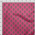 thumbnail image 3 of oneOone Polyester Lycra Fabric Leaves & Floral Block Print Fabric By Yard 56 Inch Wide, 3 of 4