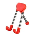 thumbnail image 2 of Anvazise Mobile Phone Holder Stable Rotary Strong Carrying Capacity Anti-slip Foldable Hold Phone Aluminum Anti-skid Desktop Tablet Stand Mobile Phone Accessories Red One Size, 2 of 13