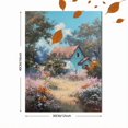 thumbnail image 3 of UXIEQU Cozy Cottage Garden Landscape Oil Canvas Wall Art Print 15.75x11.81 Inches, 3 of 8