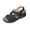 Navy, variant on Womens Comfort Flat Sandals with Low Wedge Heel,Adjustable Buckle Strap,Dressy Summer Sandals,Comfortable Open Toe Slip On Shoes with Arch Support,Lightweight Walking Sandals for Travel & Casual Wear